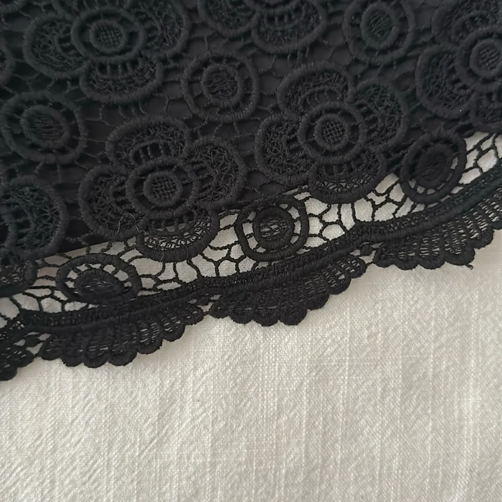 Lace Scalloped Hem Shorts - Picture 6 of 7